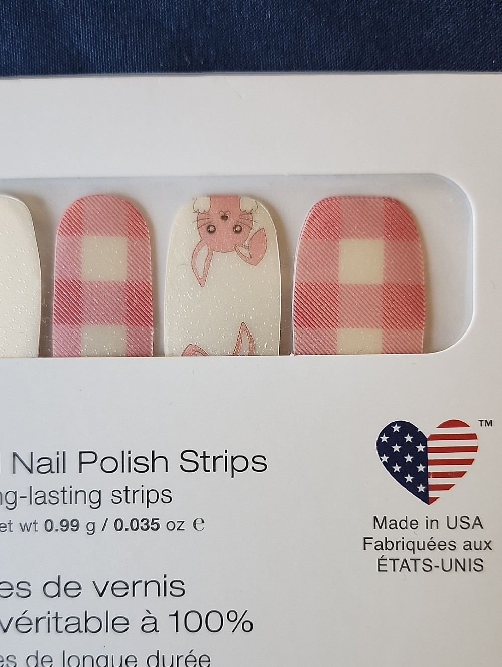 💅B2G1 FREE👉*NWT* COLOR STREET "FUNNY BUNNY" 100% NAIL POLISH STRIPS ~PINK ~USA